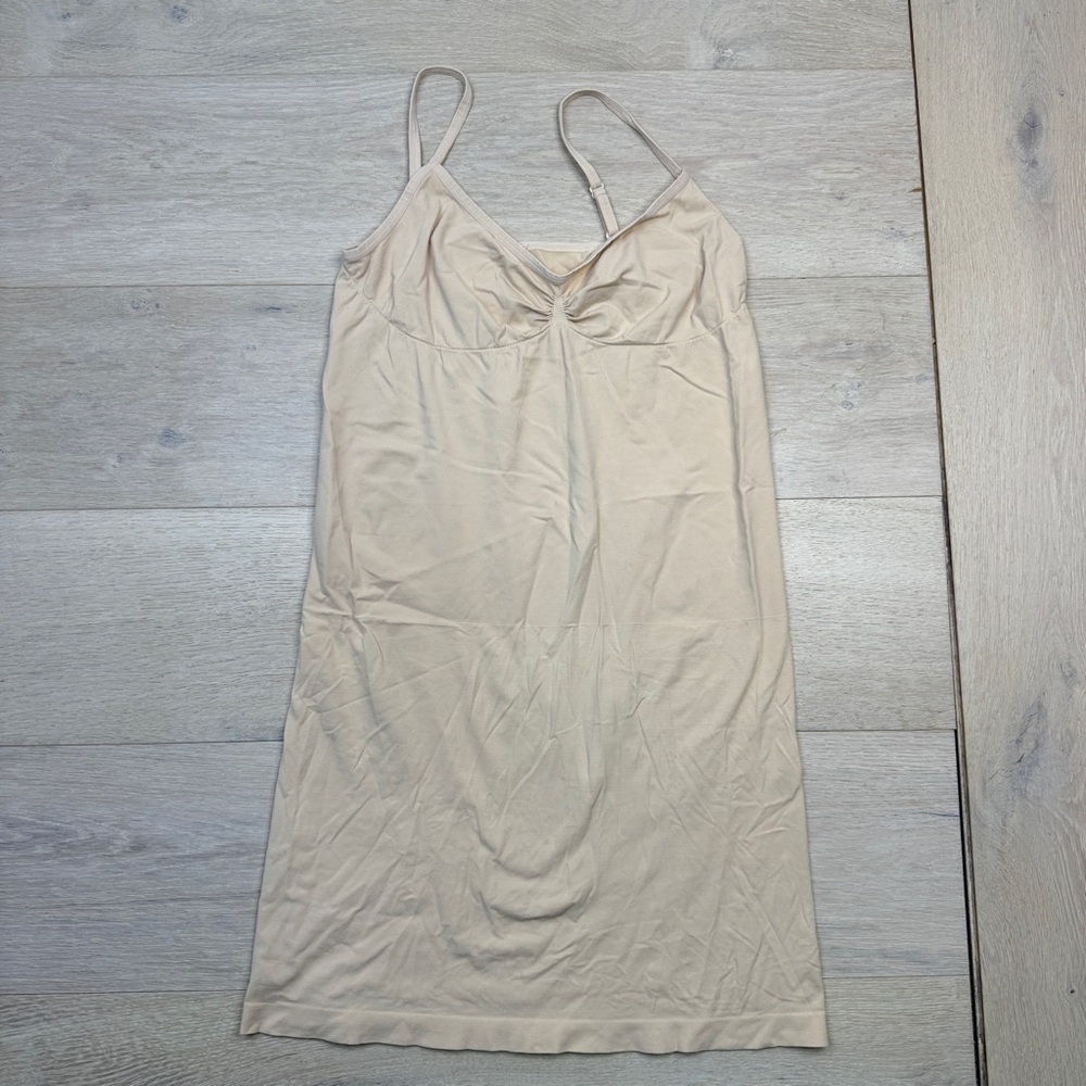 Elegant Cream Slip Dress